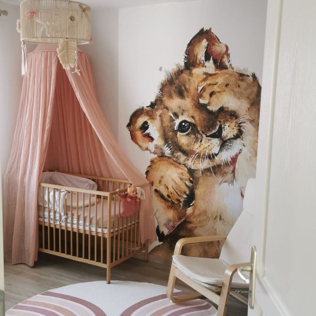 Niedliches Löwenbaby Kinderpapier