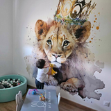 Panoramatapete Kinder König der Löwen