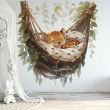 Panorama Kindertapete Gepard in seiner Hängematte