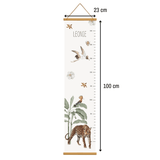 Toise léopard dans la jungle