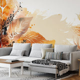 Panoramatapete Floral Pflanzen und Blumen