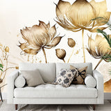 Panorama-Tapete Floral Pflanzen und Blumen