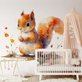 Panoramatapete – Das Eichhörnchen des Waldes