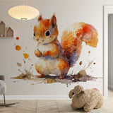 Panoramatapete – Das Eichhörnchen des Waldes