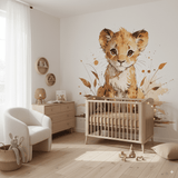 Papier peint panoramique – Le lionceau apaisé