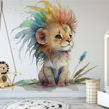 Papier peint enfant panoramique Roi lion