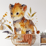 papier peint panoramique - le lion espiègle