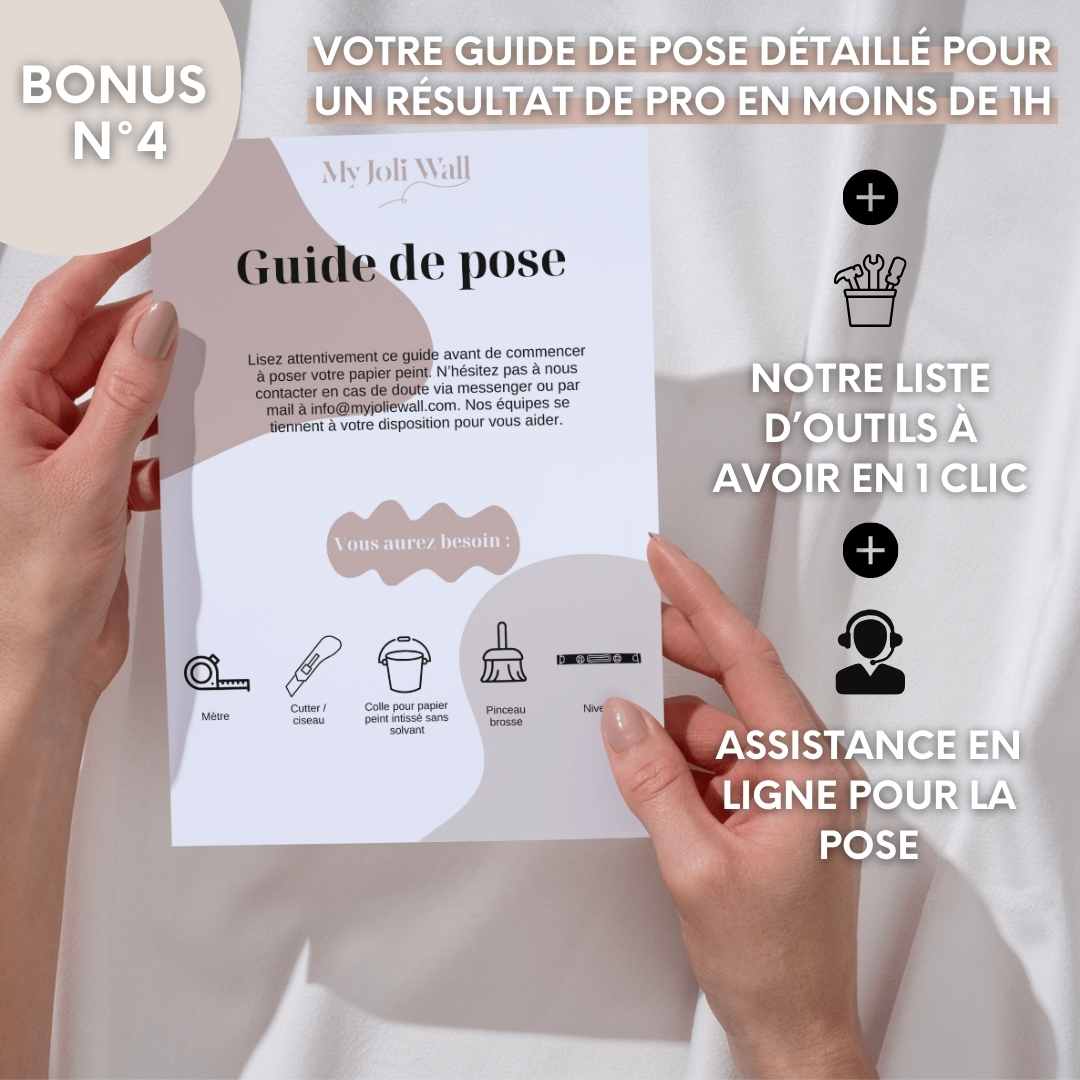 Lé papier peint blanc