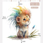 Papier peint enfant panoramique Roi lion