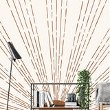 Papier peint panoramique halo illustré, dans une chambre adulte