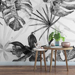 Papier peint panoramique jungle n°12 illustré, dans une chambre adulte