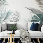 Papier peint panoramique jungle n°5 illustré, dans une chambre adulte