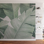 Papier peint panoramique jungle n°6 illustré, dans une chambre adulte