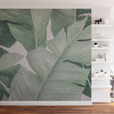 Papier peint panoramique jungle n°6 illustré, dans une chambre adulte