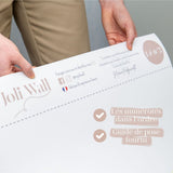 Troisième vue du papier peint lion ballons colorés dans une chambre de bébé