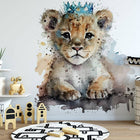 le roi Lion et sa couronne bleue