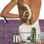 Papier peint panoramique portrait vintage 2 illustré, dans une chambre adulte