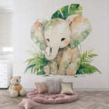 Papier peint panoramique – L’éléphant de la jungle