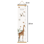 Deuxième vue de la toise girafe pour enfant