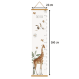 Deuxième vue de la toise girafe pour enfant