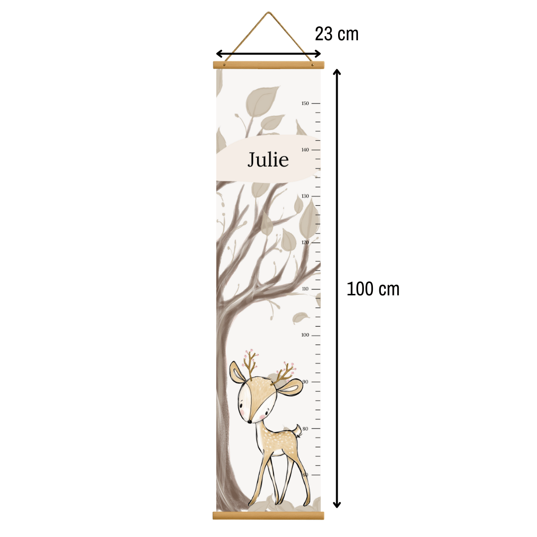 Deuxième vue de la toise rêne dans la forêt pour enfant